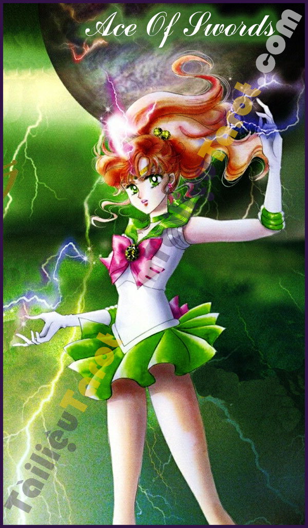 Ace Of Swords - Sailor Moon Tarot made by TailieuTarot.com