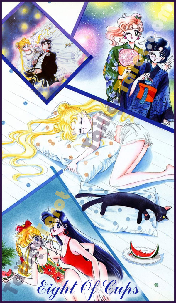 Eight Of Cups - Sailor Moon Tarot made by TailieuTarot.com