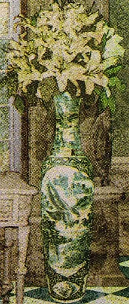 Hình ảnh chiếc bình có chim đại bàng trong lá bài King Of Cups Tyldwick Tarot - Vua Cốc trong Tyldwick Tarot