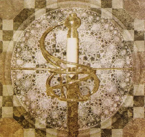 Hình ảnh phóng to chuôi kiếm trong lá bài Ace Of Swords Tyldwick Tarot - Át Chủ Kiếm trong Tyldwick Tarot