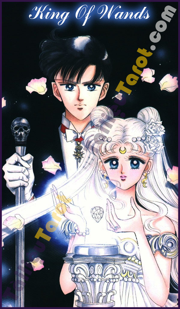 King Of Wands - Sailor Moon Tarot made by TailieuTarot.com