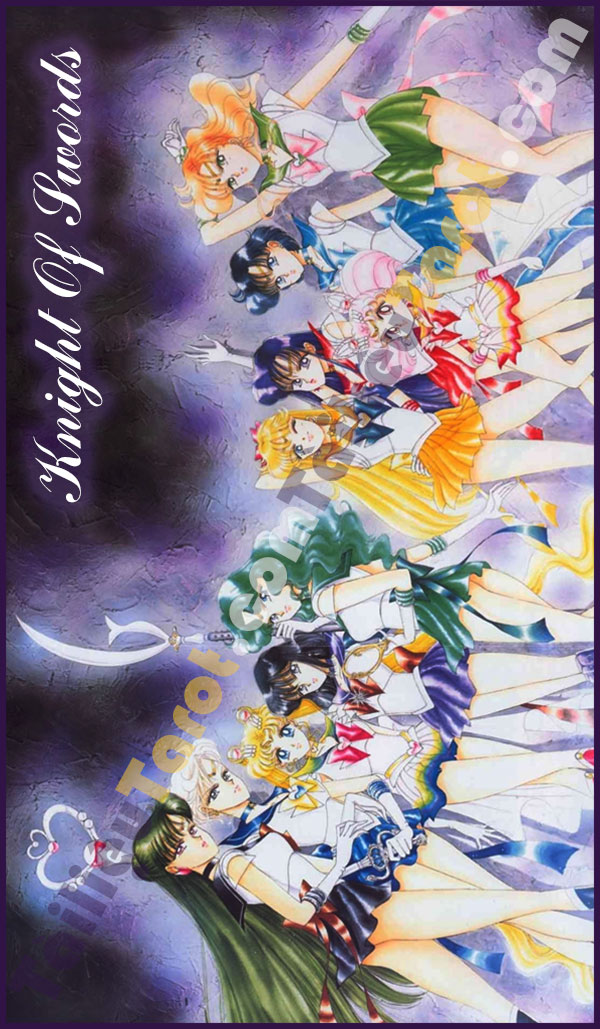 Knight Of Swords - Sailor Moon Tarot made by TailieuTarot.com
