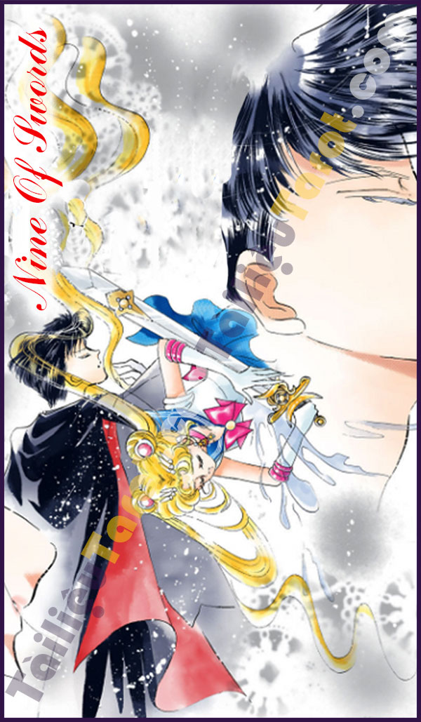 Nine Of Swords - Sailor Moon Tarot made by TailieuTarot.com