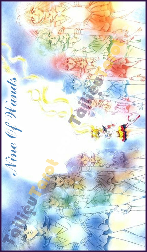 Nine Of Wands - Sailor Moon Tarot made by TailieuTarot.com