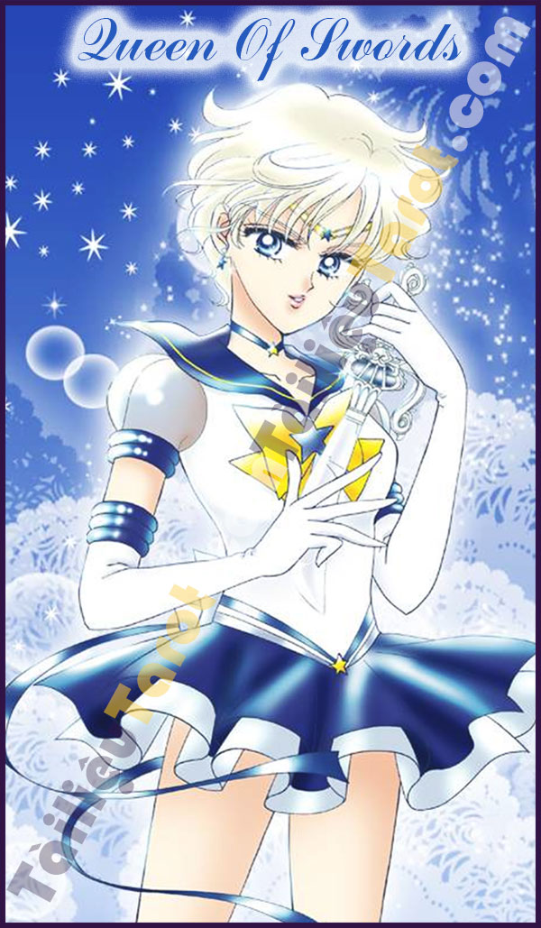Queen Of Swords - Sailor Moon Tarot made by TailieuTarot.com