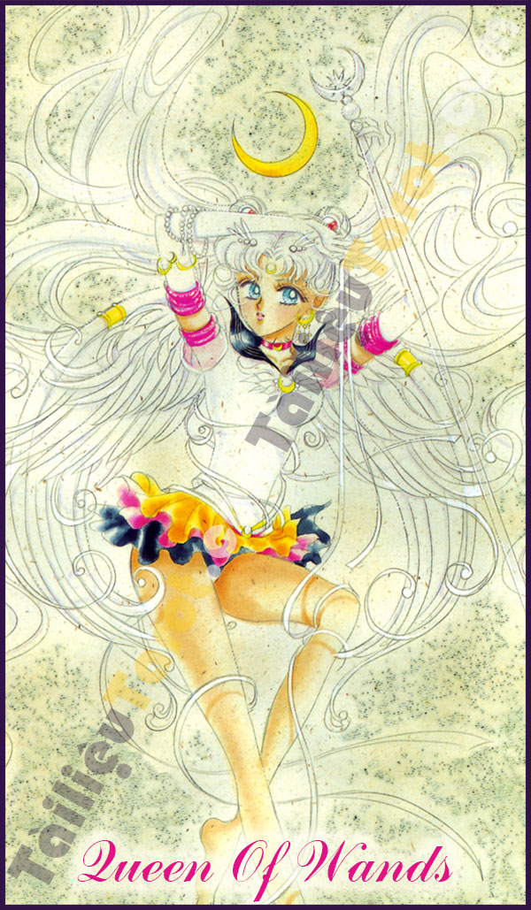 Queen Of Wands - Sailor Moon Tarot made by TailieuTarot.com