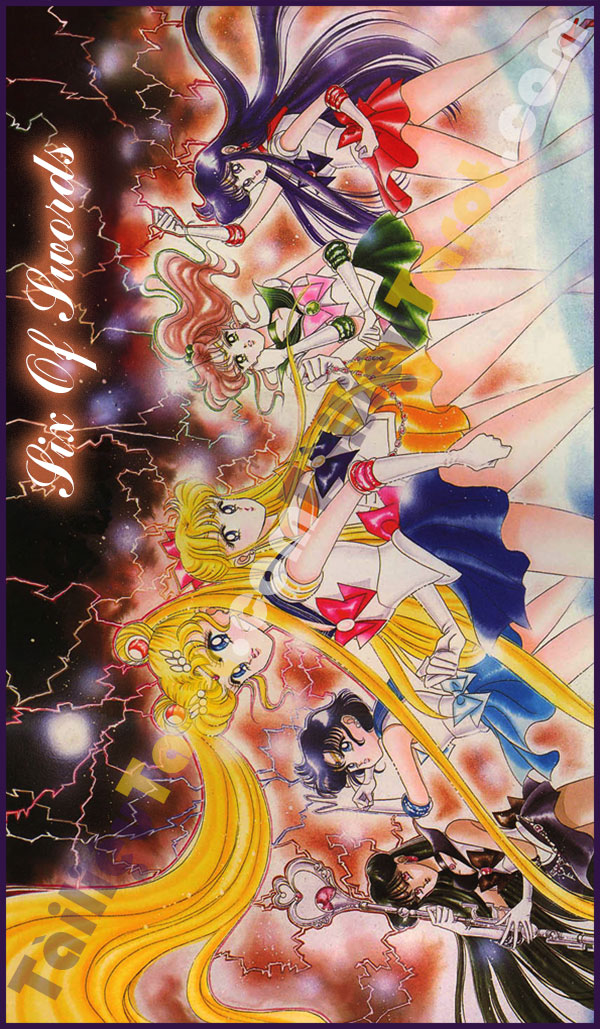 Six Of Swords - Sailor Moon Tarot made by TailieuTarot.com