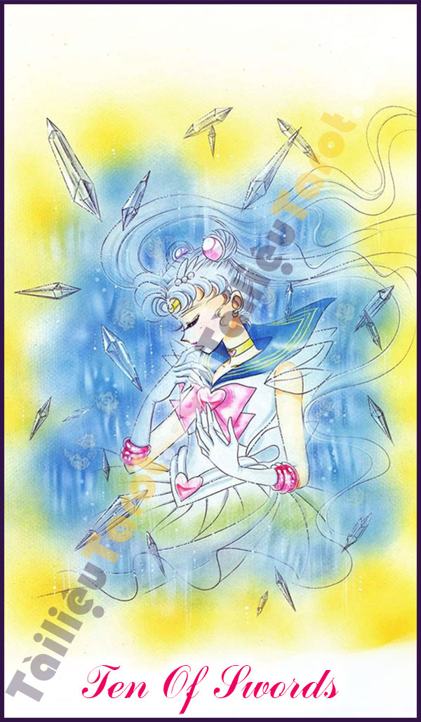 Ten Of Swords - Sailor Moon Tarot made by TailieuTarot.com
