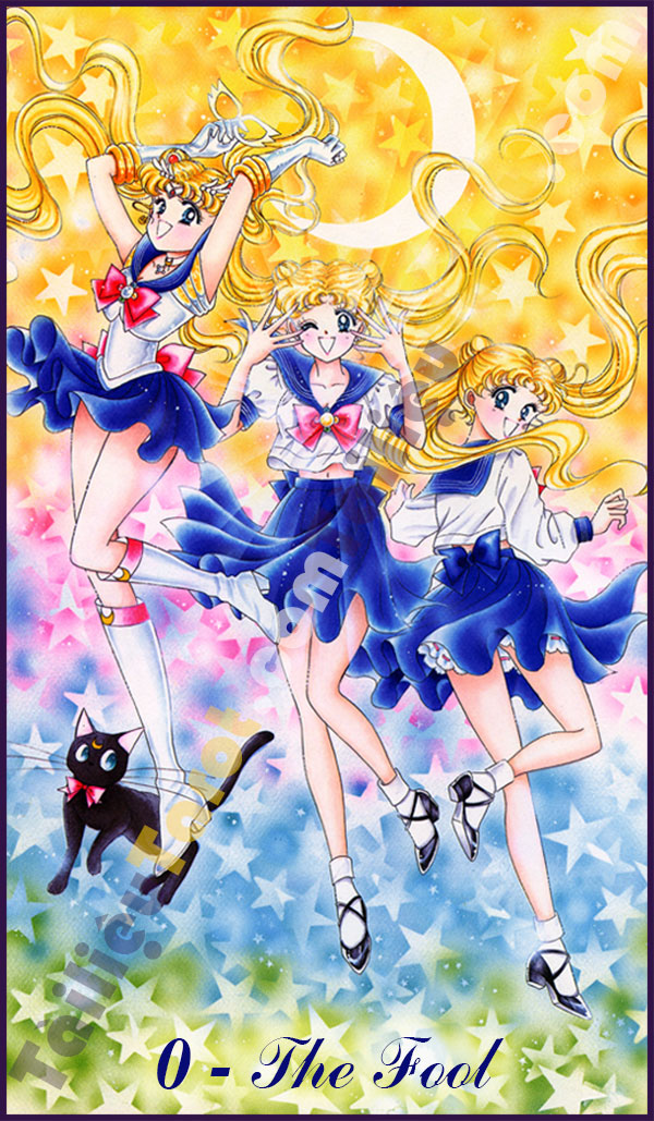 The Fool - Sailor Moon Tarot made by TailieuTarot.com