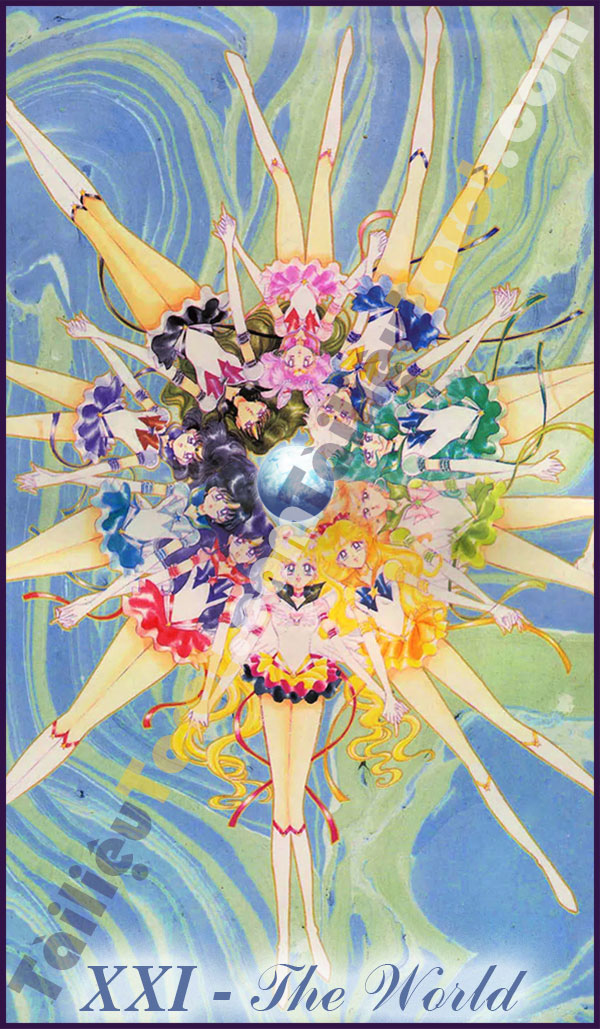 The World - Sailor Moon Tarot made by TailieuTarot.com