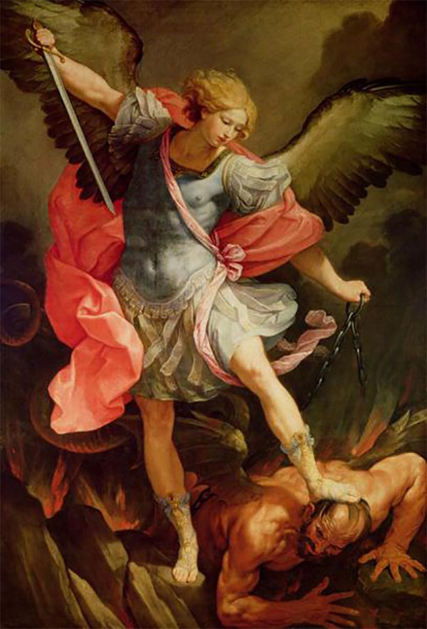 Thiên thần Michael trong lá bài Temperance Tyldwick Tarot - Sự Điều Độ trong Tyldwick Tarot