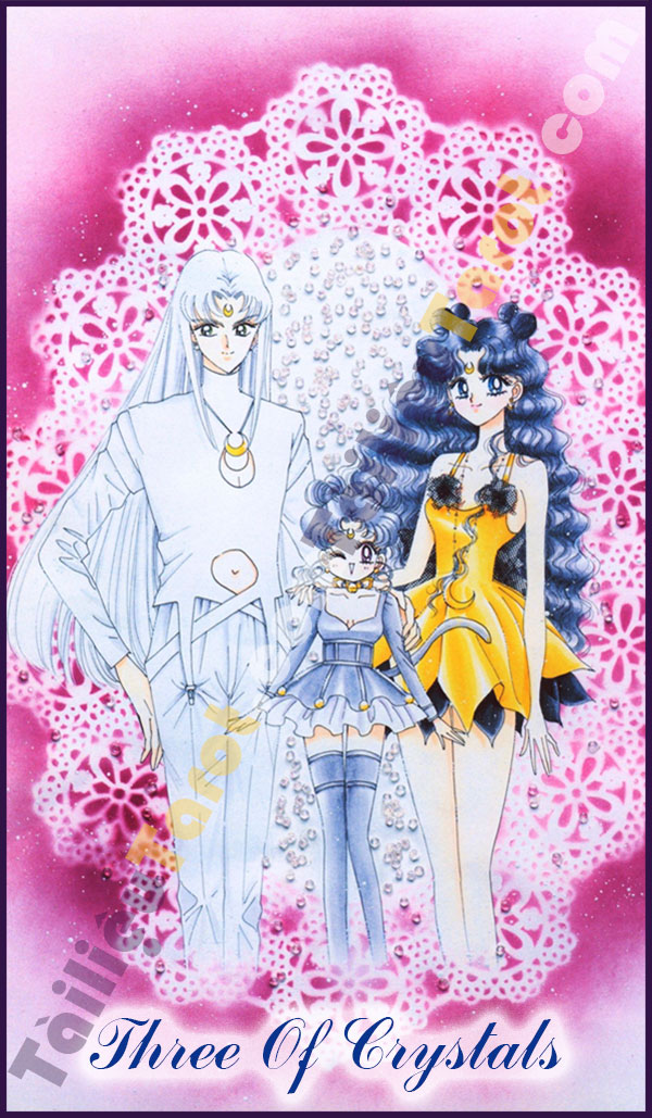 Three Of Crystals - Sailor Moon Tarot made by TailieuTarot.com