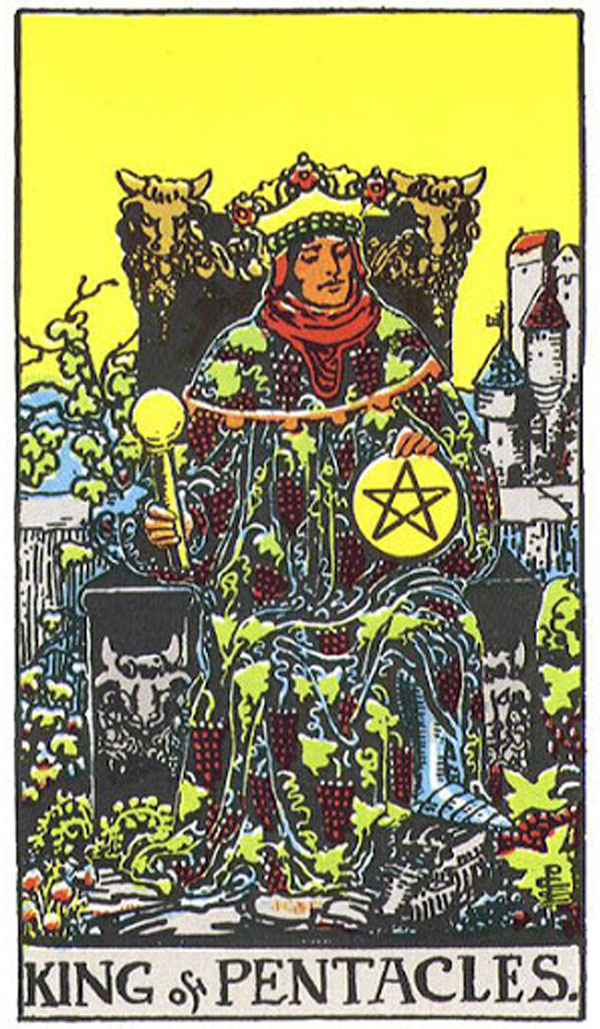 Ý nghĩa King Of Pentacles Rider Waite Smith Tarot - Vua Xu trong Rider Waite Smith Tarot