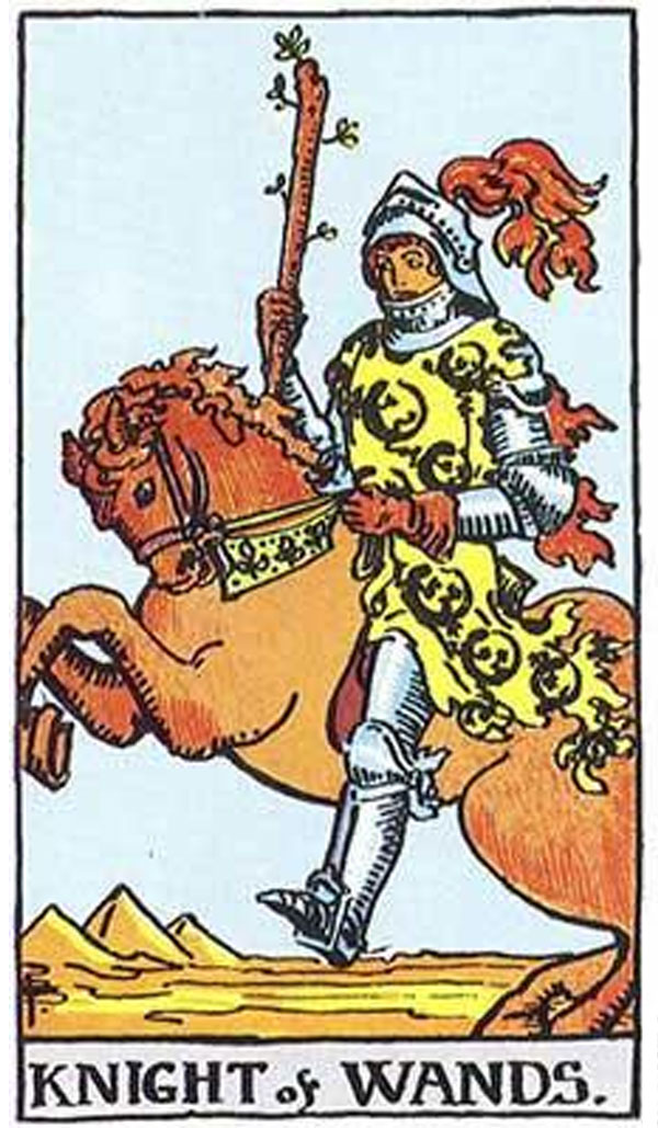 Ý nghĩa Knight Of Wands Rider Waite Smith Tarot - Hiệp Sĩ Gậy trong Rider Waite Smith Tarot