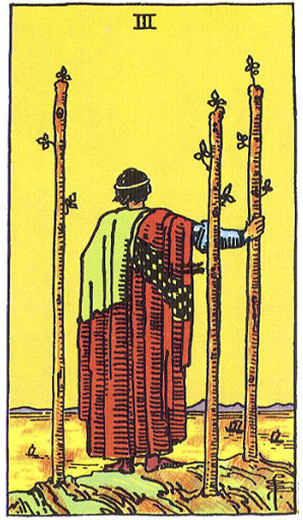 Ý nghĩa Three Of Wands Rider Waite Smith Tarot - Ba Gậy trong Rider Waite Smith Tarot